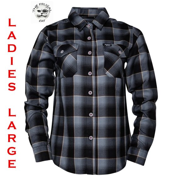 DIXXON FLANNEL x SHADOWS FALL Flannel Shirt - Women's Large - Picture 1 of 11